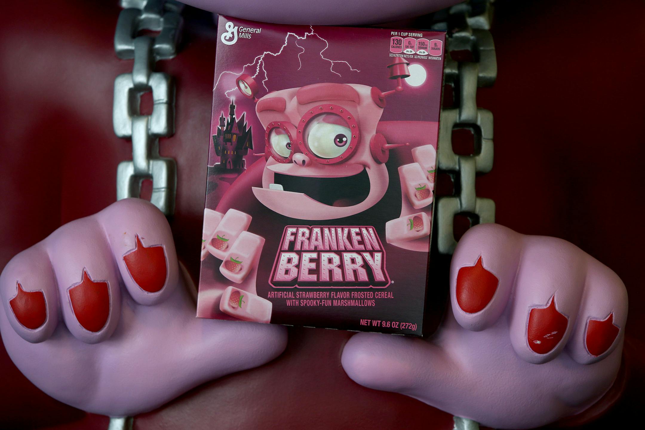 Was Franken Berry cobbled together from the corpses of strawberries?