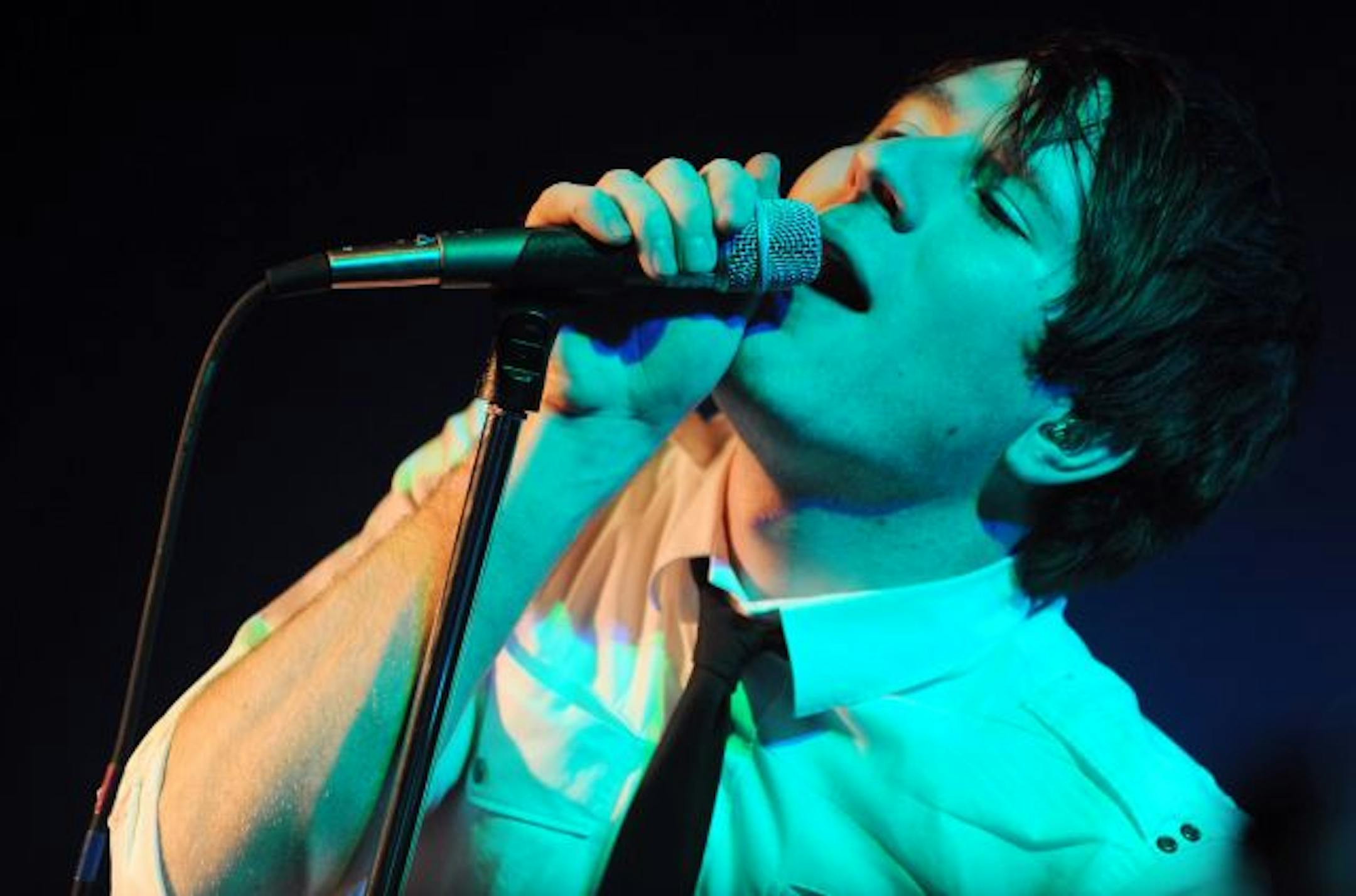 Adam Young, 23, who records under the name Owl City, performs at the Cabooze bar in Minneapolis, Minn., Saturday, Sept. 26, 2009. His album "Ocean Eyes" came out at the end of July, and by this month it has sold nearly 100,000 copies.