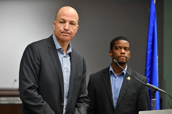 St. Paul schools Superintendent Joe Gothard and Mayor Melvin Carter held a a joint news conference to address the problems Monday with getting student