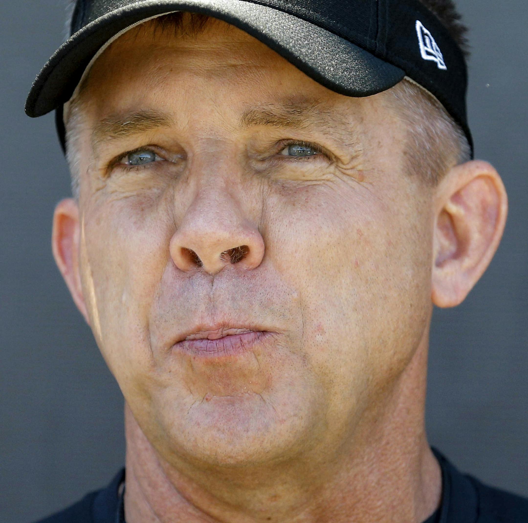 New Orleans Saints head coach Sean Payton speaks to the media following NFL football practice in Metairie, La., Thursday, May 25, 2017. (AP Photo/Derick E. Hingle) ORG XMIT: LADH110