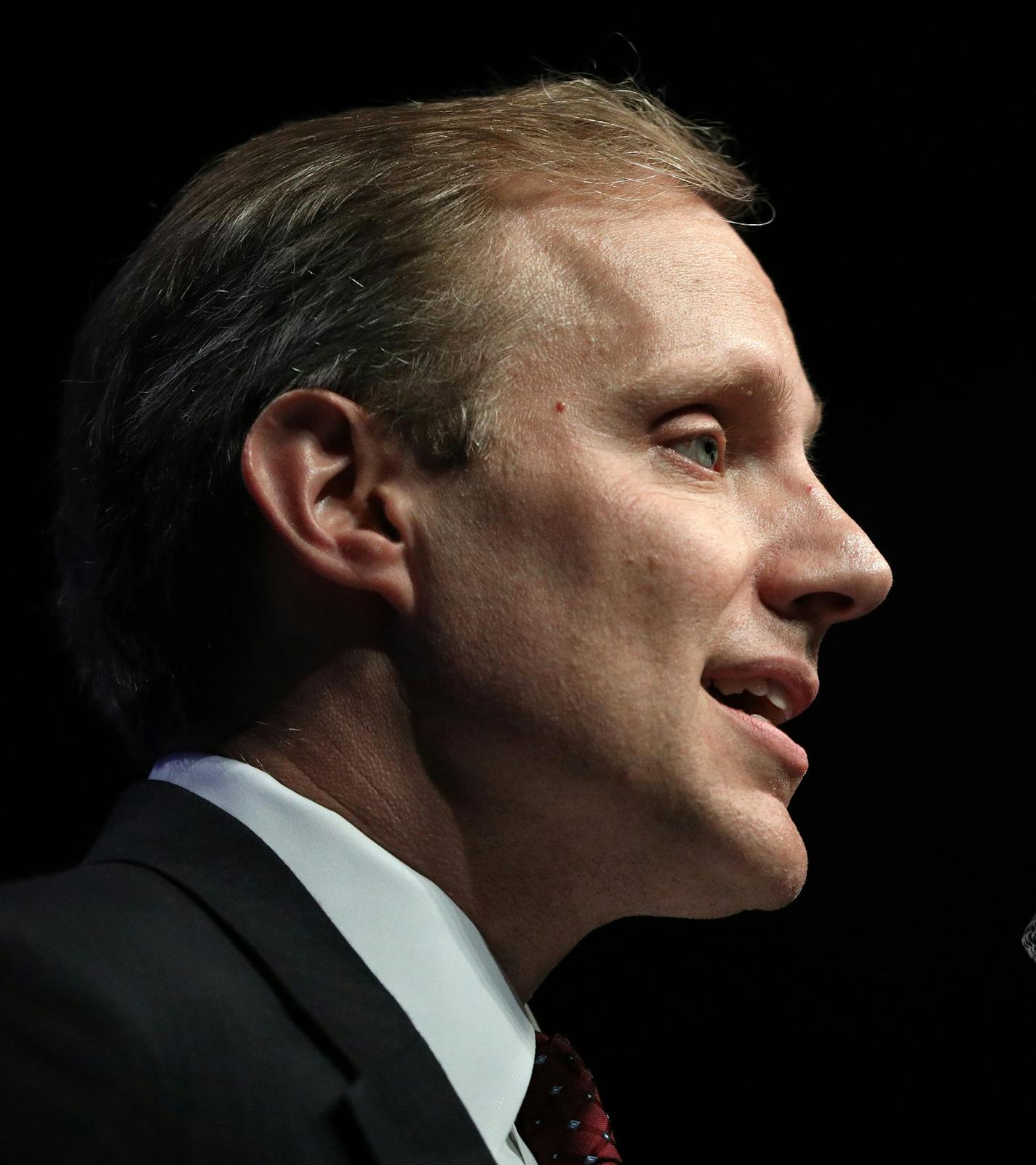 Minnesota Secretary of State Steve Simon spoke from the stage after securing the party's endorsement during the DFL State Convention Friday. ] ANTHONY SOUFFLE &#x2022; anthony.souffle@startribune.com Democrats from around the state gathered for the DFL State Convention to choose their party's nominees Friday, June 1, 2018 at the Mayo Civic Center in Rochester, Minn.