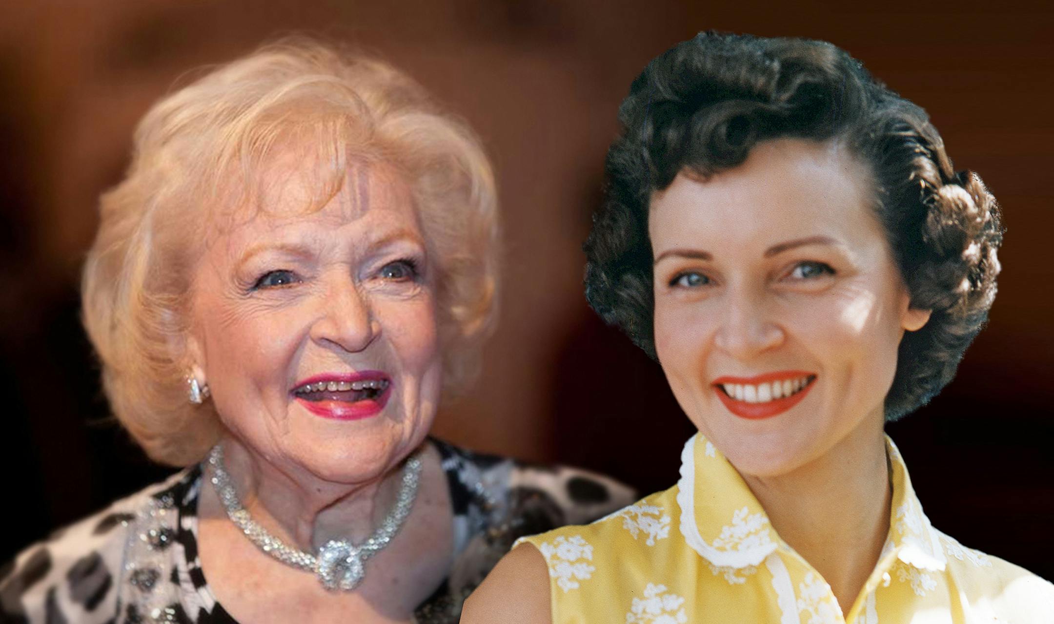 Courtesy of Pioneers of Television Archives
ìBetty White: First Lady of Televisionî Composite of Betty White recently and in the early 1950s.