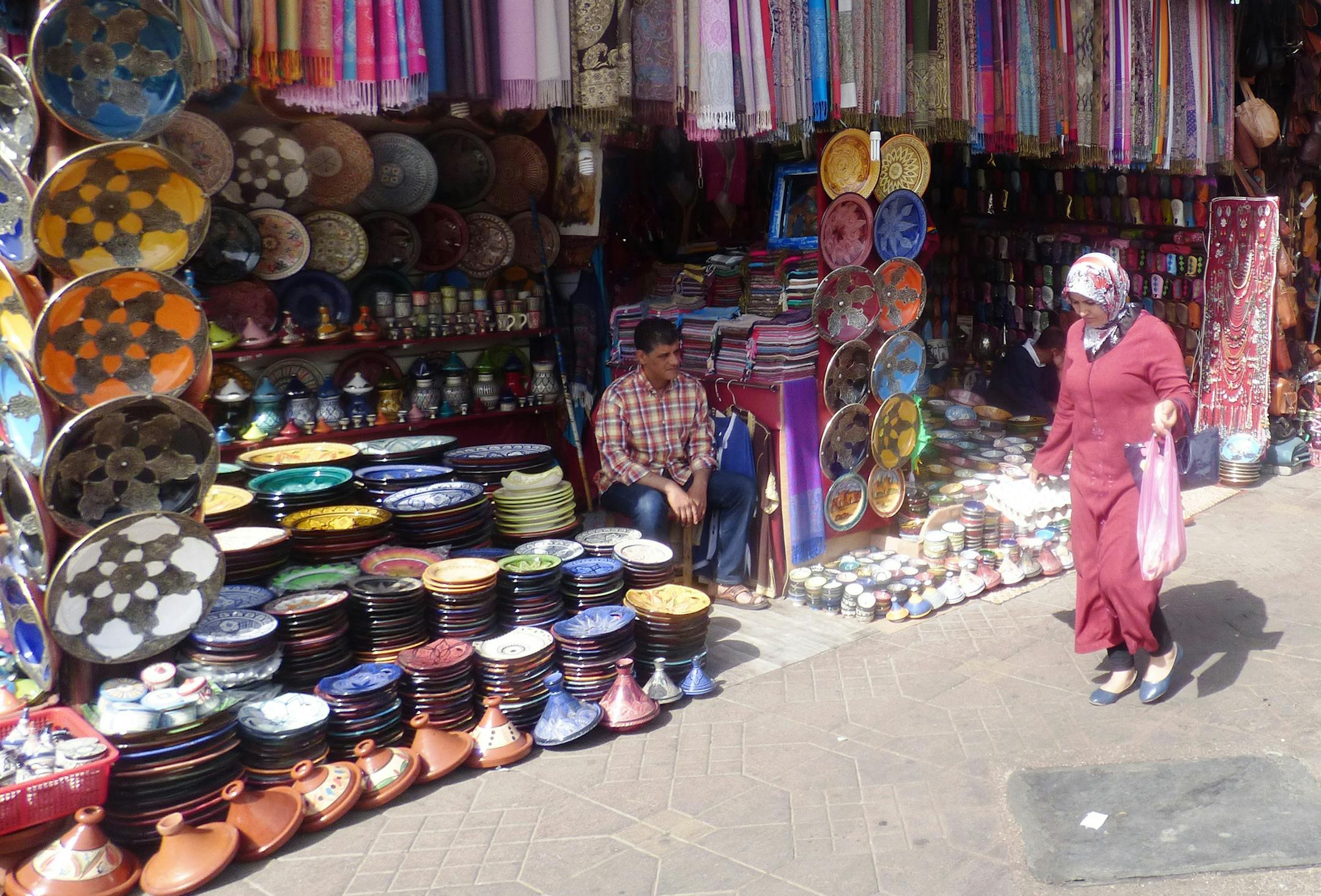 Marrakech is a busy modern city, but the more interesting part is the old market area where vendors are expert hagglers ó†yet bargains can still be found. (Terri Colby/Chicago Tribune/TNS)