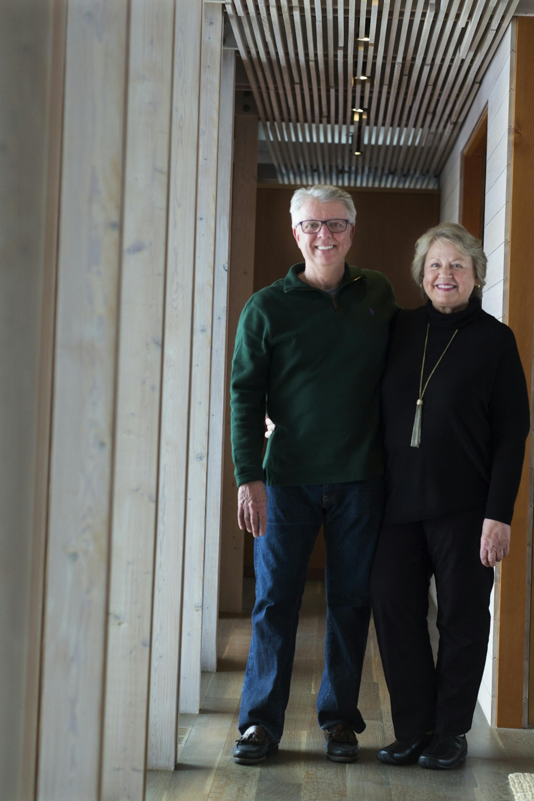Russ and Mary Horsch are proud owners of the Home of the Month on the Lake of the Isles.