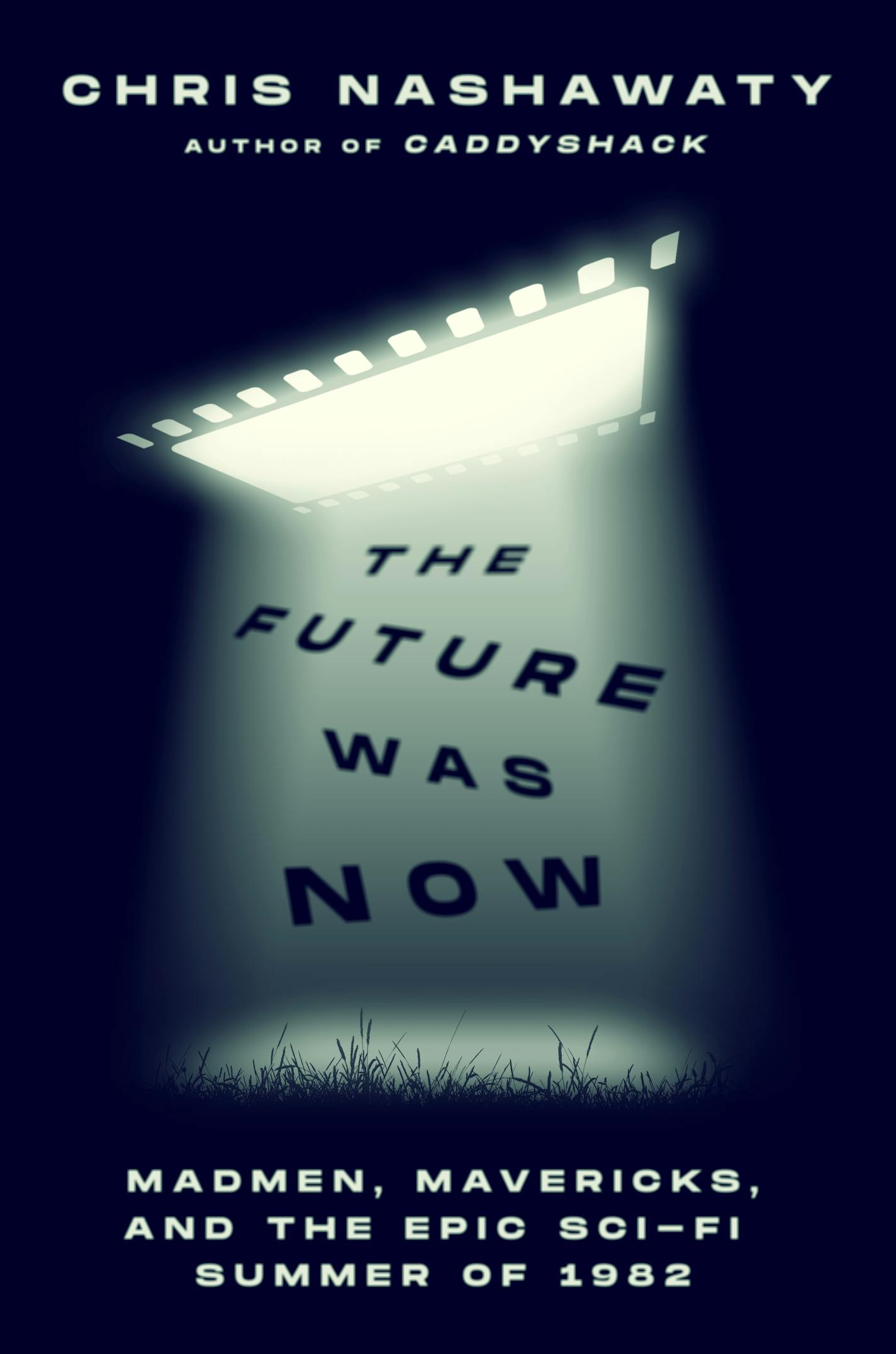 cover of The Future Was Now features  a shaft of light filtered through a frame of celluloid film (recalling an image from "E.T")