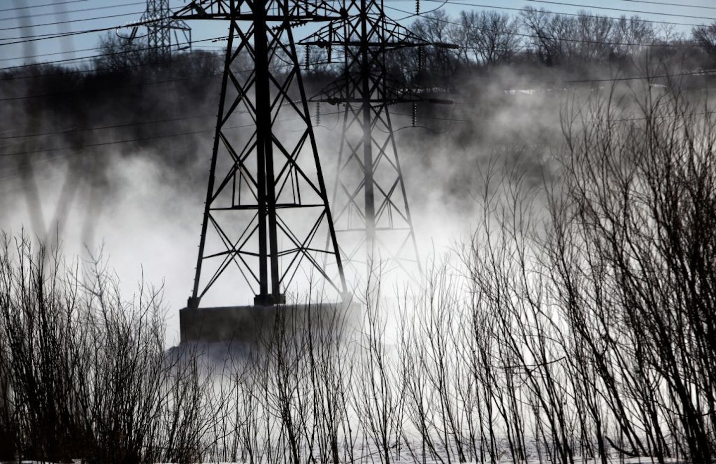 Open water produced by steam from Xcel's Black Dog Generating Plant in Burnsville keeps the water unfrozen chilly days. Minneapolis will assess higher franchise fees against Xcel and CenterPoint Energy to help pay for climate and energy programs.