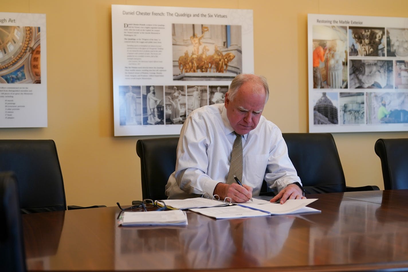 Gov.-elect Tim Walz, shown last week, declined an invitation to join a bipartisan group of new governors in a meeting with President Donald Trump on Thursday.