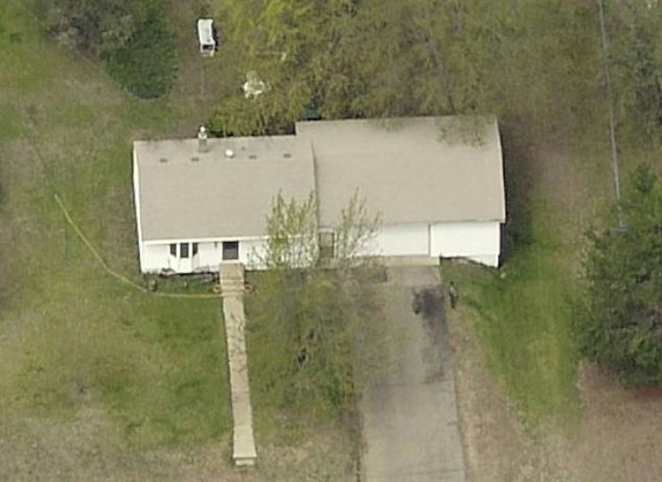 This home in Spring Lake Park, shown in this file photo, caught fire. Two people were found dead inside Saturday. Credit: Anoka County