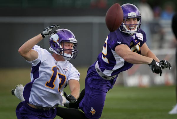 Rookie free safety Harrison Smith tipped the ball away from Jarius Wright in Mankato