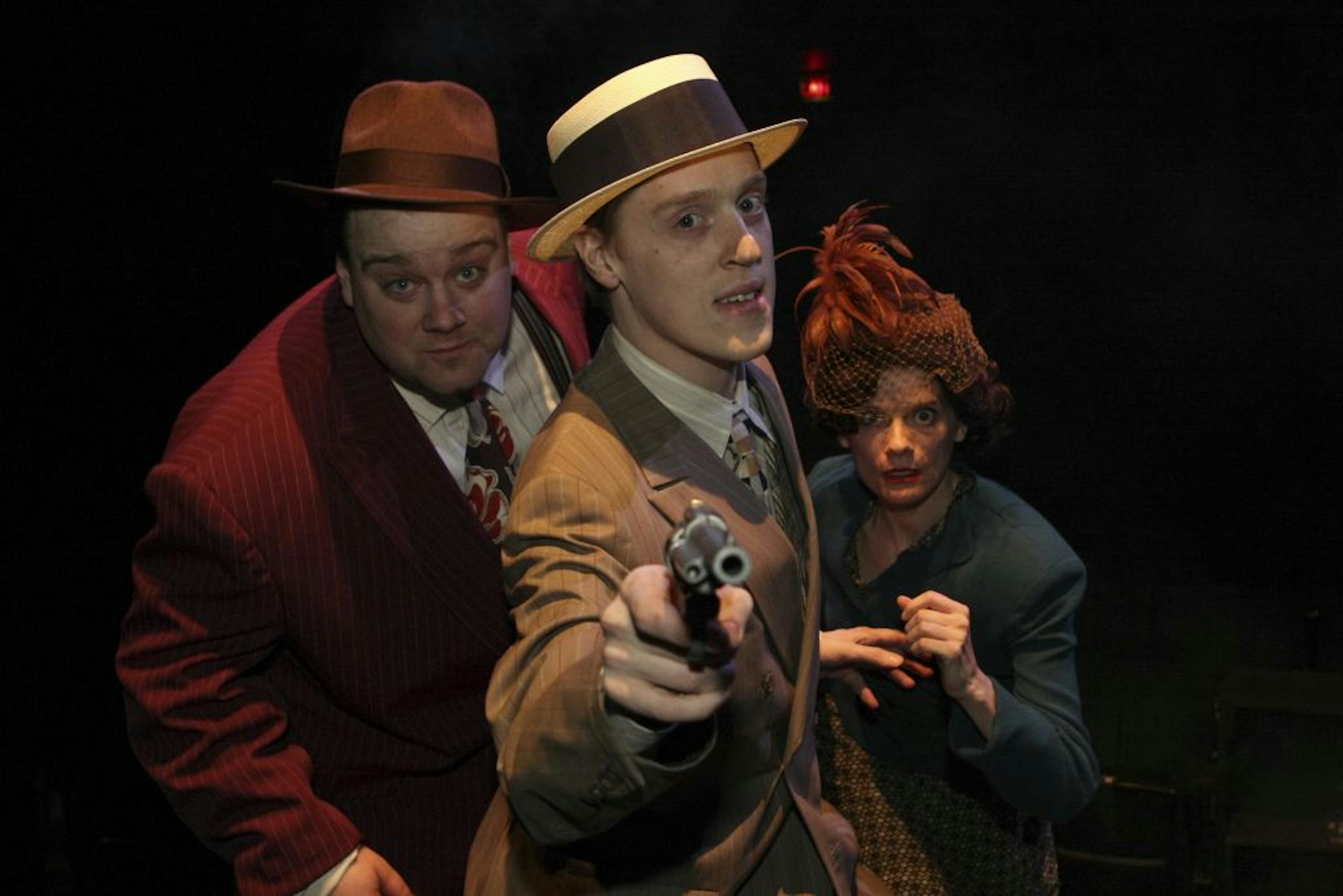 Matt Erkel, Josiah Austin Gulden, and Kimberly Richardson in "Capital Crimes."
