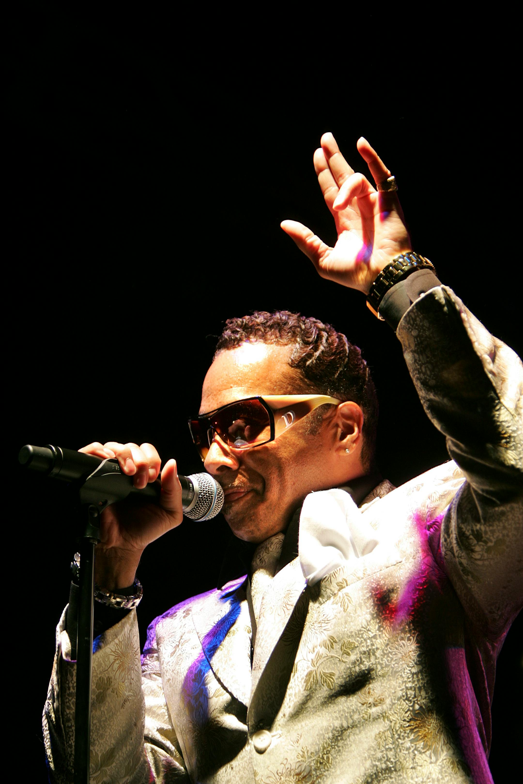 Morris Day, lead singer for the reunited Time, performed with the band at Hotel Minneapolis.
