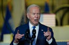 President Joe Biden delivers remarks on his "Investing in America agenda" at Gateway Technical College, Wednesday, May 8, 2024, in Sturtevant, Wis.