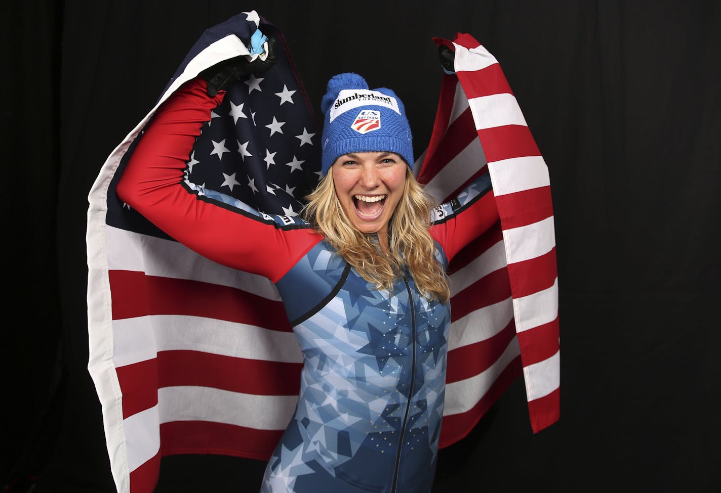 U.S. Olympic Winter Games cross-country skiing hopeful Jessie Diggins poses for a portrait at the 2017 Team USA media summit Wednesday, Sept. 27, 2017, in Park City, Utah. (AP Photo/Rick Bowmer) ORG XMIT: OTKRB353