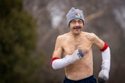 Steve DeBoer ran near his home in Rochester, Minn., on Tuesday, Nov. 21, 2023. DeBoer has run at least a mile a day every day for more than 52 years. 