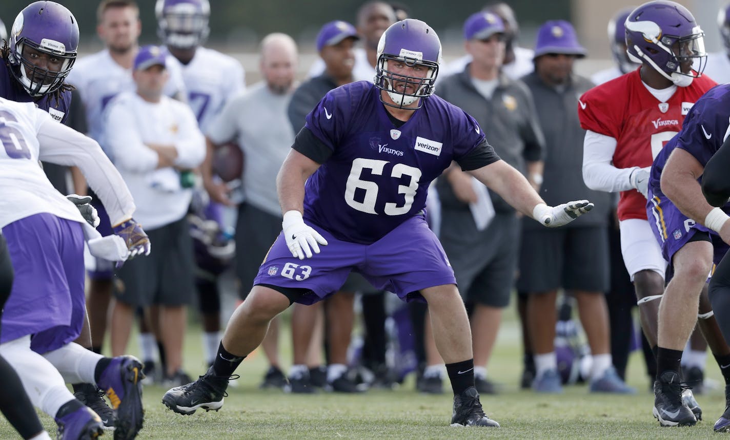 Brandon Fusco, during training camp.