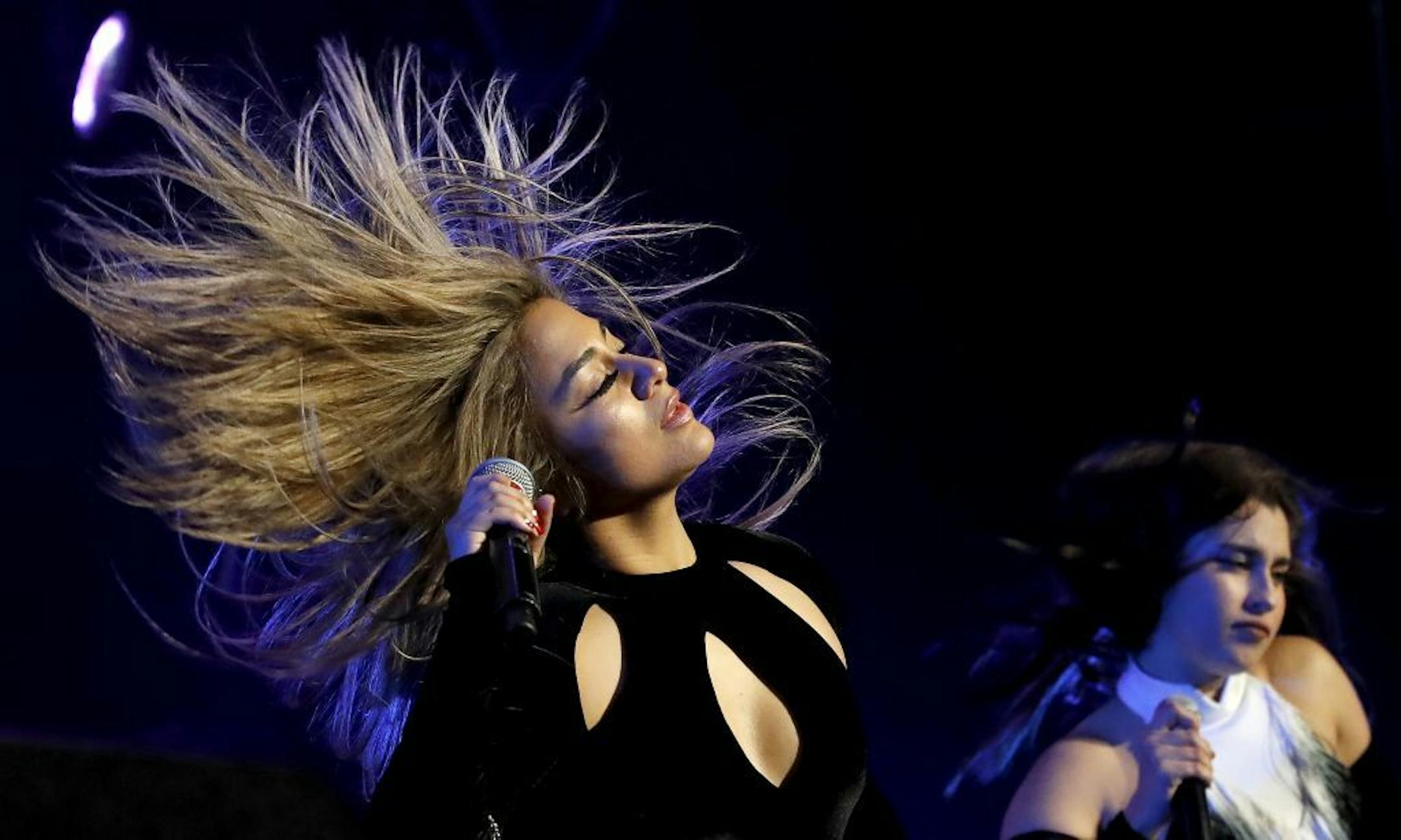 Ally Brooke and Lauren Jauregui performed with Fifth Harmony at the KDWB Jingle Ball at the Xcel Energy Center on Monday night.