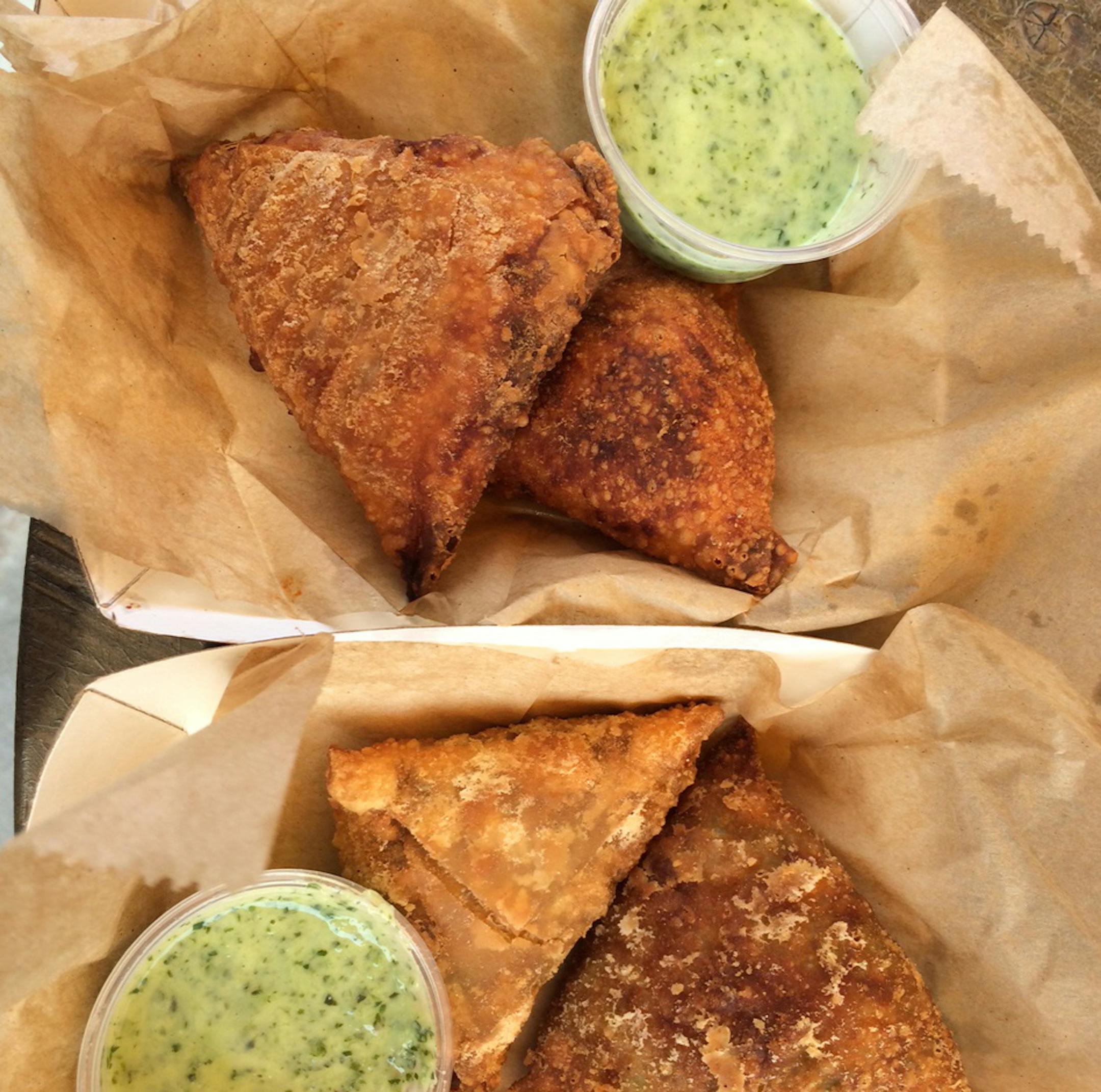 Samosas at Hot Indian Foods