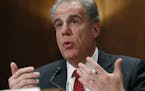 Department of Justice Inspector General Michael Horowitz testifies at a Senate committee on FISA investigation hearing, Wednesday, Dec. 18, 2019, on C