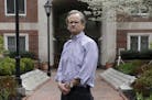FILE-- Lawrence Lessig, founder of the Mayday super PAC, on the Harvard Law School campus in Cambridge, Mass., May 1, 2014. Lessig, a Harvard professo