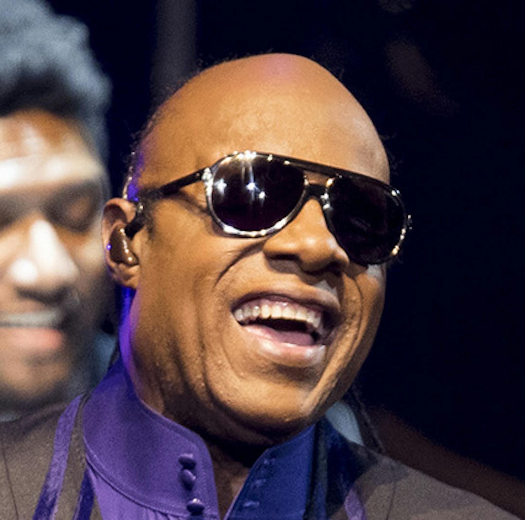 Stevie Wonder performs at the Prince Tribute Concert at the Xcel Energy Center on Thursday, Oct. 13, 2016, in St. Paul, Minn. (Renee Jones Schneider/Minneapolis Star Tribune/TNS) ORG XMIT: 1191664