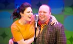 Elena Glass and Jason Ballweber in &#x201c;One Man, Two Guvnors&#x201d; at Yellow Tree Theatre.