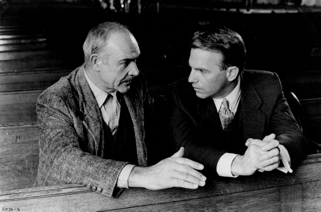 Sean Connery and Kevin Costner in 