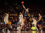 Macalester’s Caleb Williams scored 41 points against the Gophers on Nov. 2 at Williams Arena.