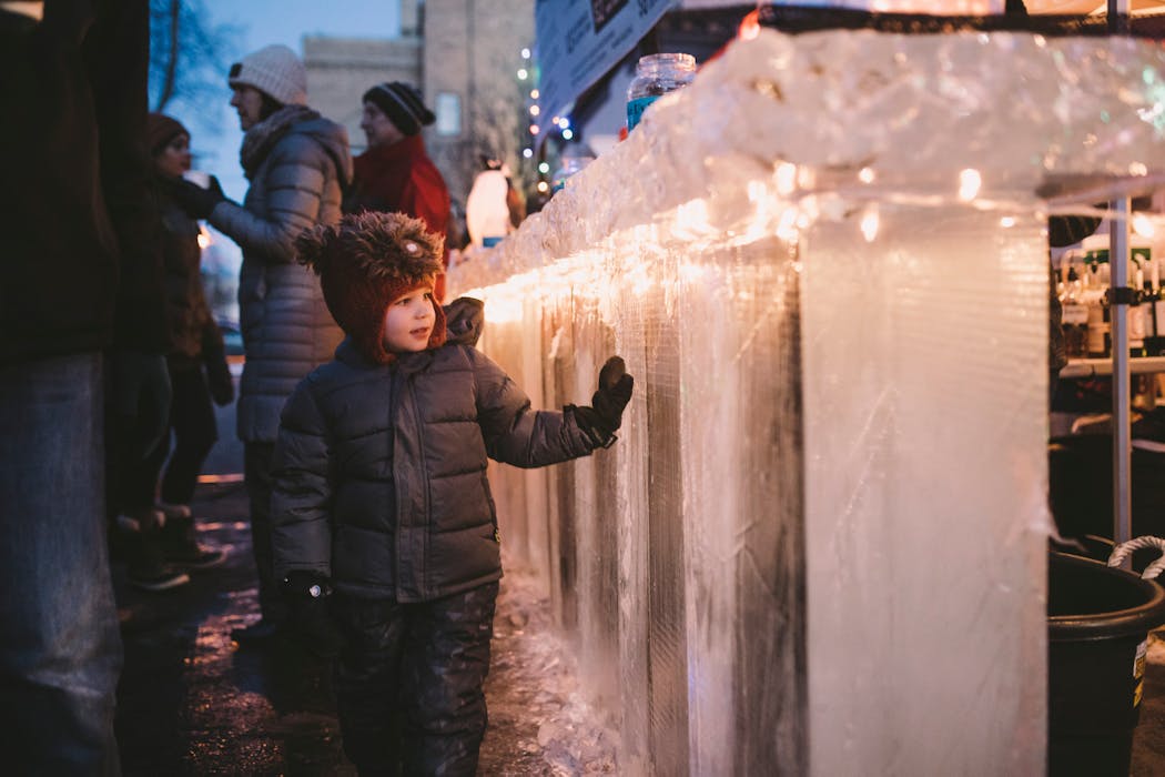 A 100-foot ice bar will take center stage on Nicollet Mall in downtown Minneapolis during the Great Northern festival.
