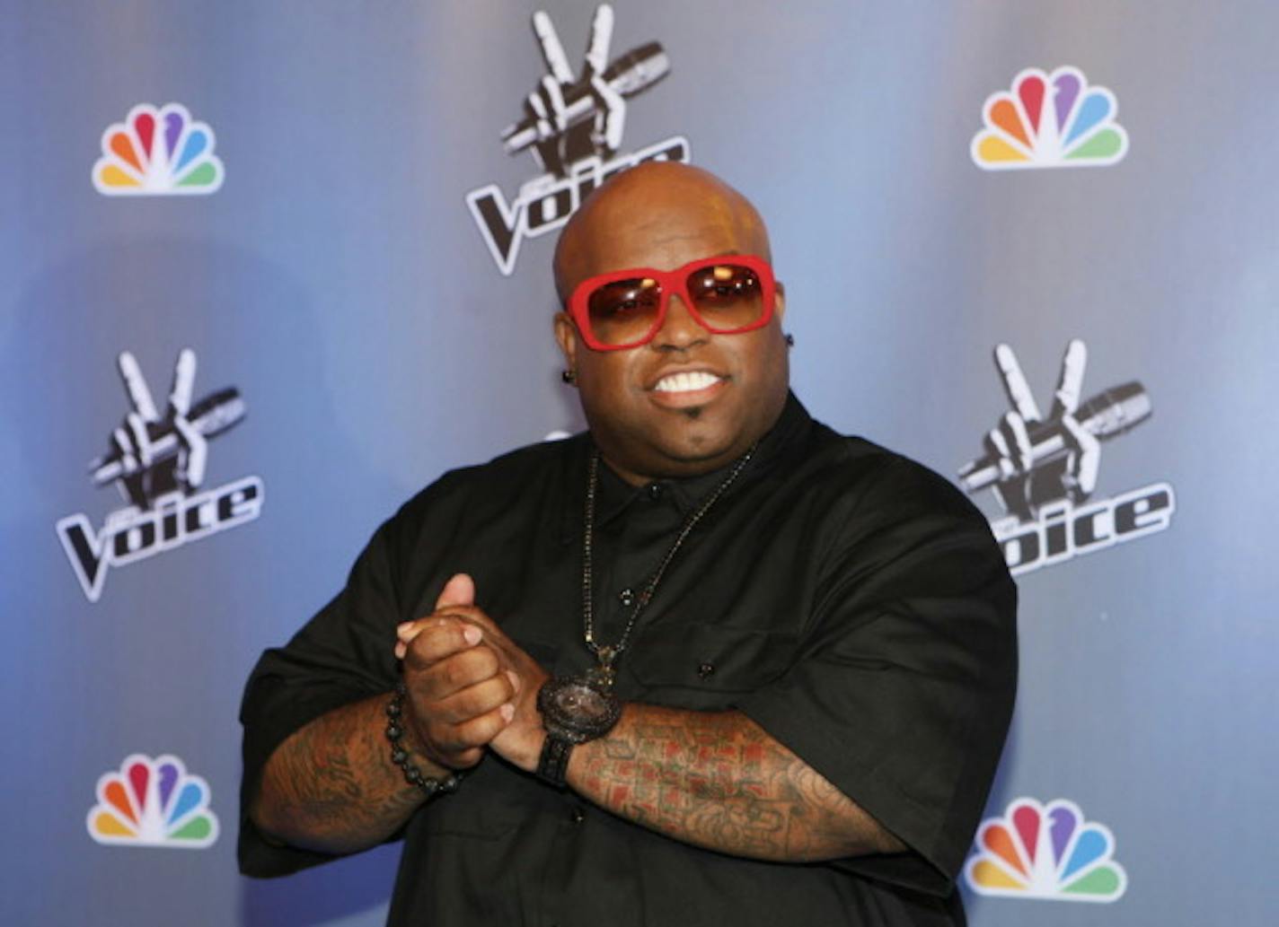 Cee Lo Green didn't allow photos during his set last night, which was hardly the weirdest thing to come of it. / Damian Dovarganes for Associated Press