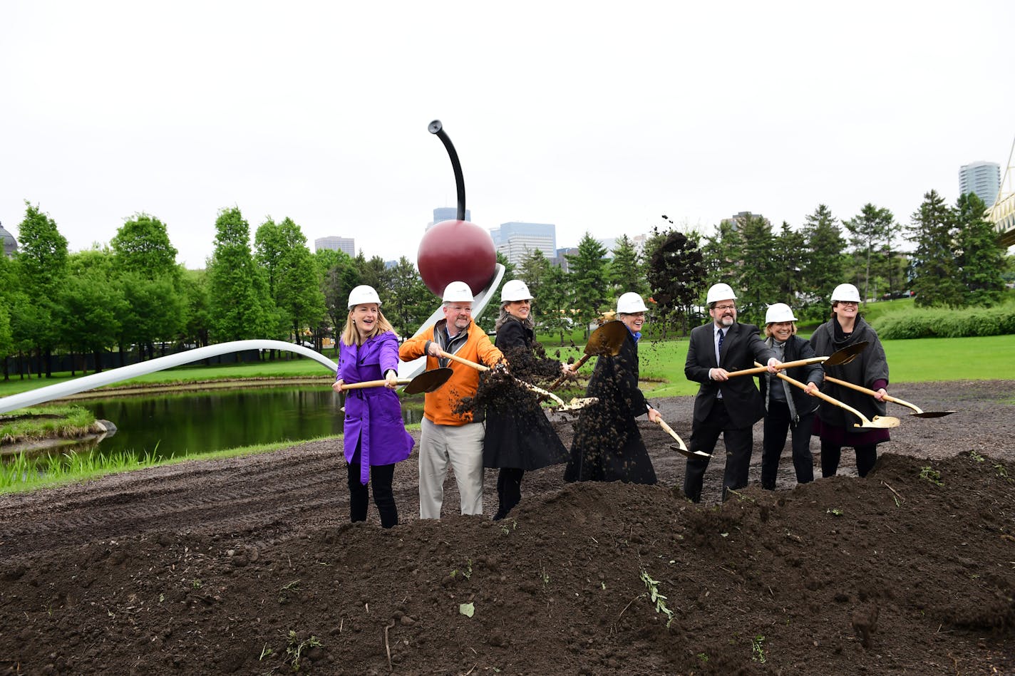 Officials took part in a groundbreaking last May at the Minneapolis Sculpture Garden.