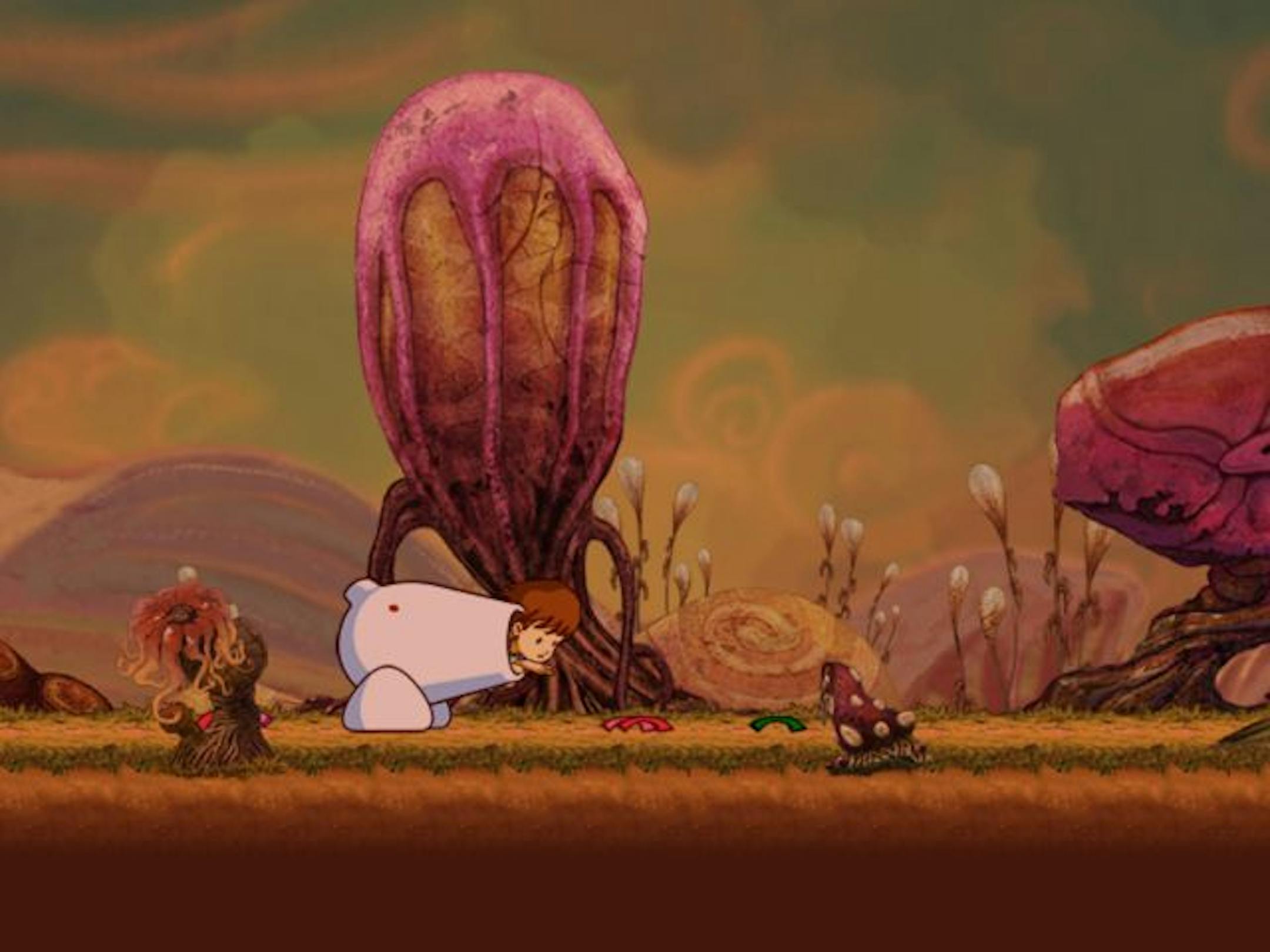 "A Boy and His Blob."