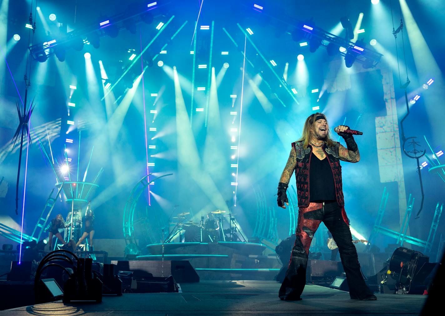 Vince Neil of Motley Crue performs.