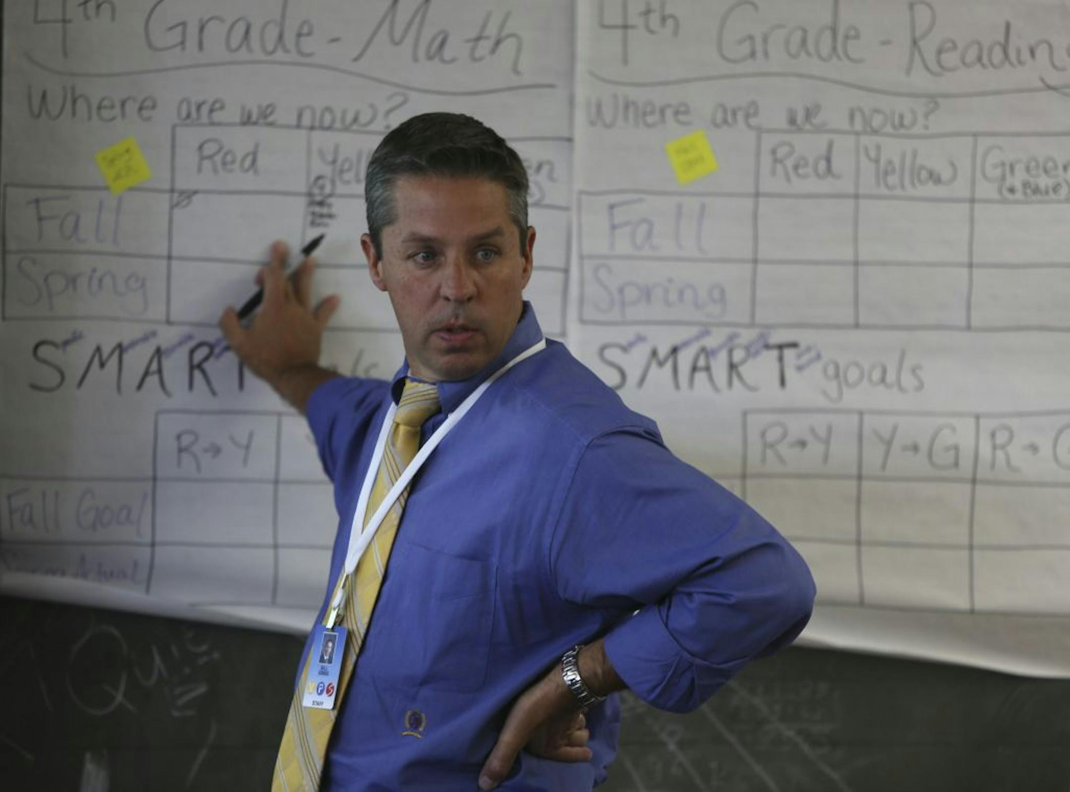 Kenny Community School Principal Bill Gibbs explained how students can improve their scores.