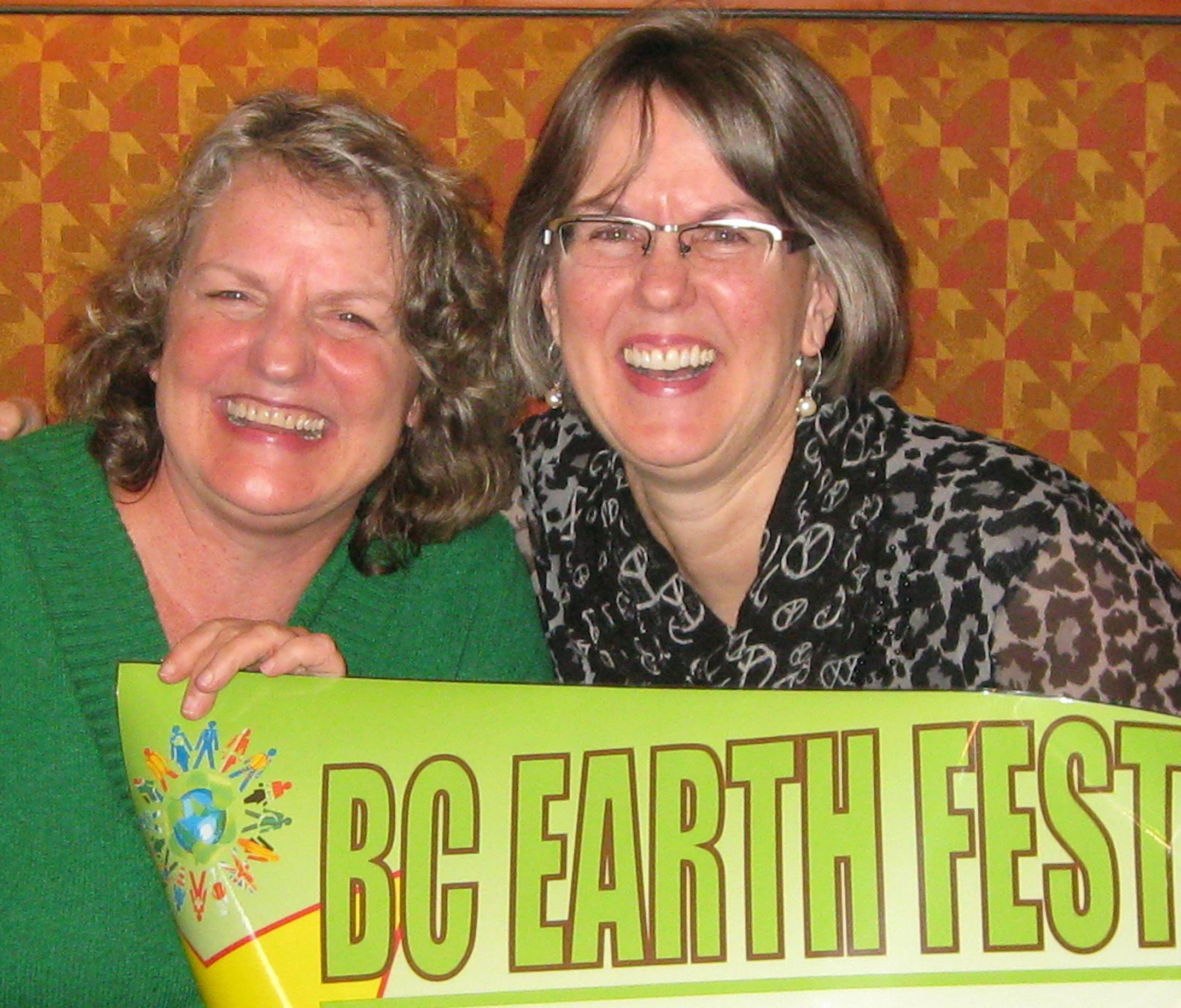 Brooklyn Center residents Jill Dalton (left) and Diane Sannes founded and organize EarthFest, an annual celebration they believe is helping build a grass-root environmental movement in their suburb.