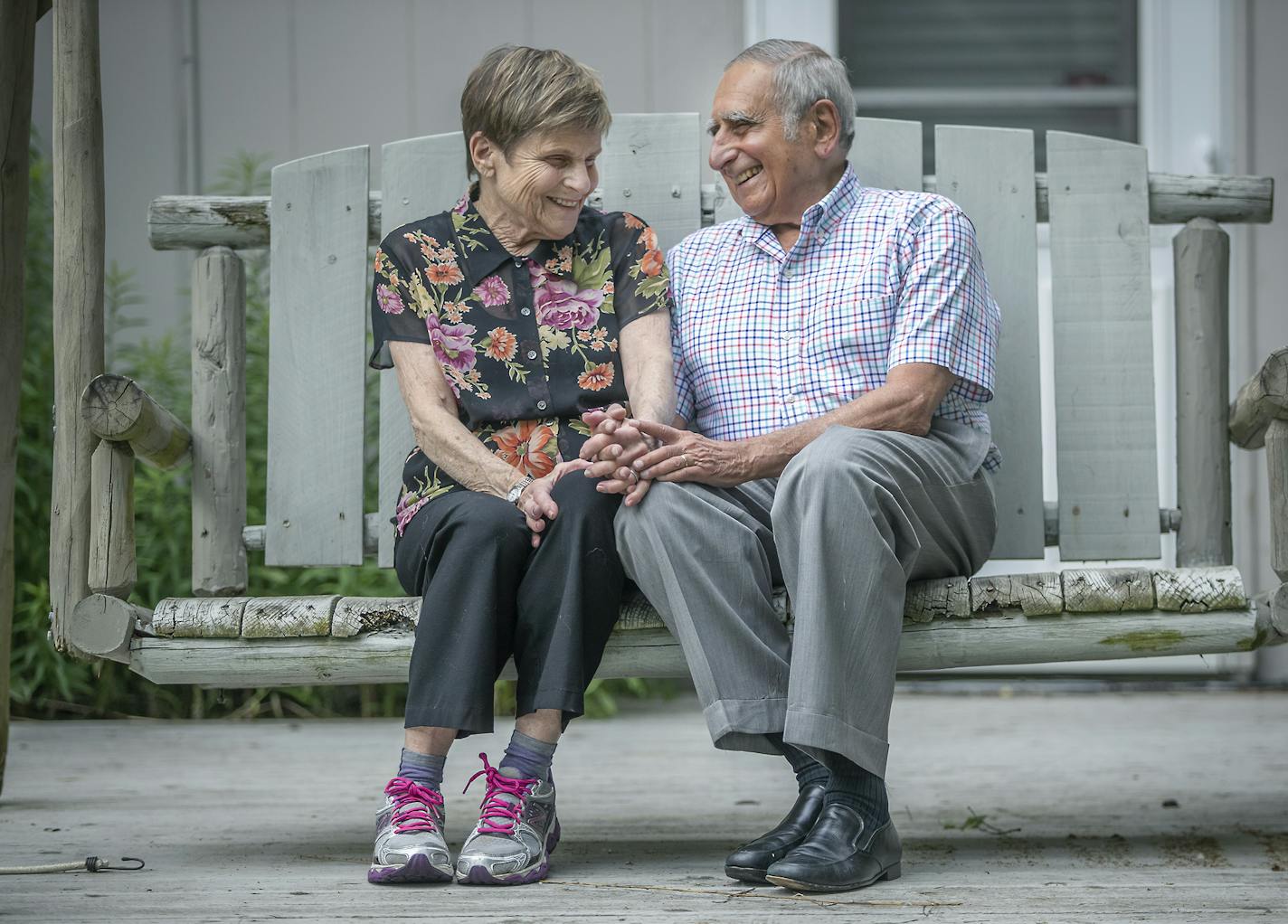 Minnesota surgeon Dr. Henry Buchwald, 86, and his wife Emily, a children's book publisher, held each other at their home, Wednesday, July 3, 2019 in Edina, MN. Dr. Buchwald has taught at the University since he was an intern. Recently, he was honored with an international lifetime achievement award for his work in metabolic surgery. ] ELIZABETH FLORES • liz.flores@startribune.com