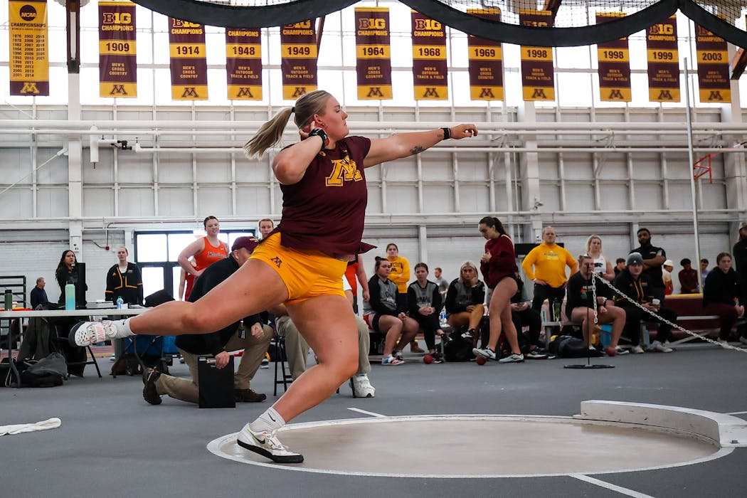 Shelby Frank has proven to be one of the best weight throwers in the NCAA during her Gophers career. This year she's already broken her own school record. Twice.