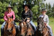 Sisters Jacqueline, McKayla and Lydia (L to R) Lucas have taken the rodeo world by storm by claiming top titles at the National Little Britches Rodeo 