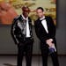 Dave Chappelle, left, and Neal Brennan present the award for outstanding variety sketch series at the 70th Primetime Emmy Awards on Monday, Sept. 17, 