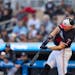 Right fielder Max Kepler hits an RBI double in the first inning as the Twins offense came alive in a win over the White Sox at Target Field.