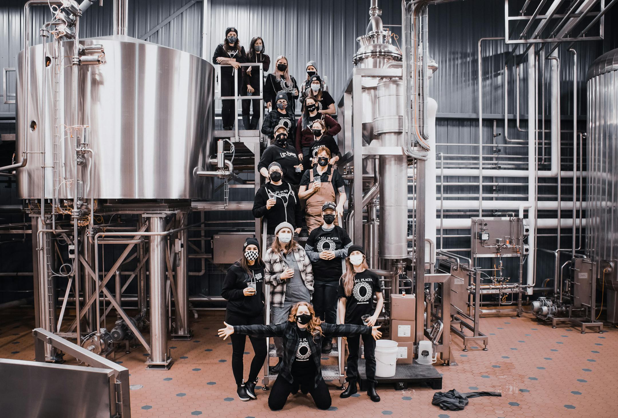 Women brewers from around the state collaborated on In All Places, the new release from Utepils ahead of International Women's Day. Credit: Erik Eidem (@thebardofbeer on instagraml)