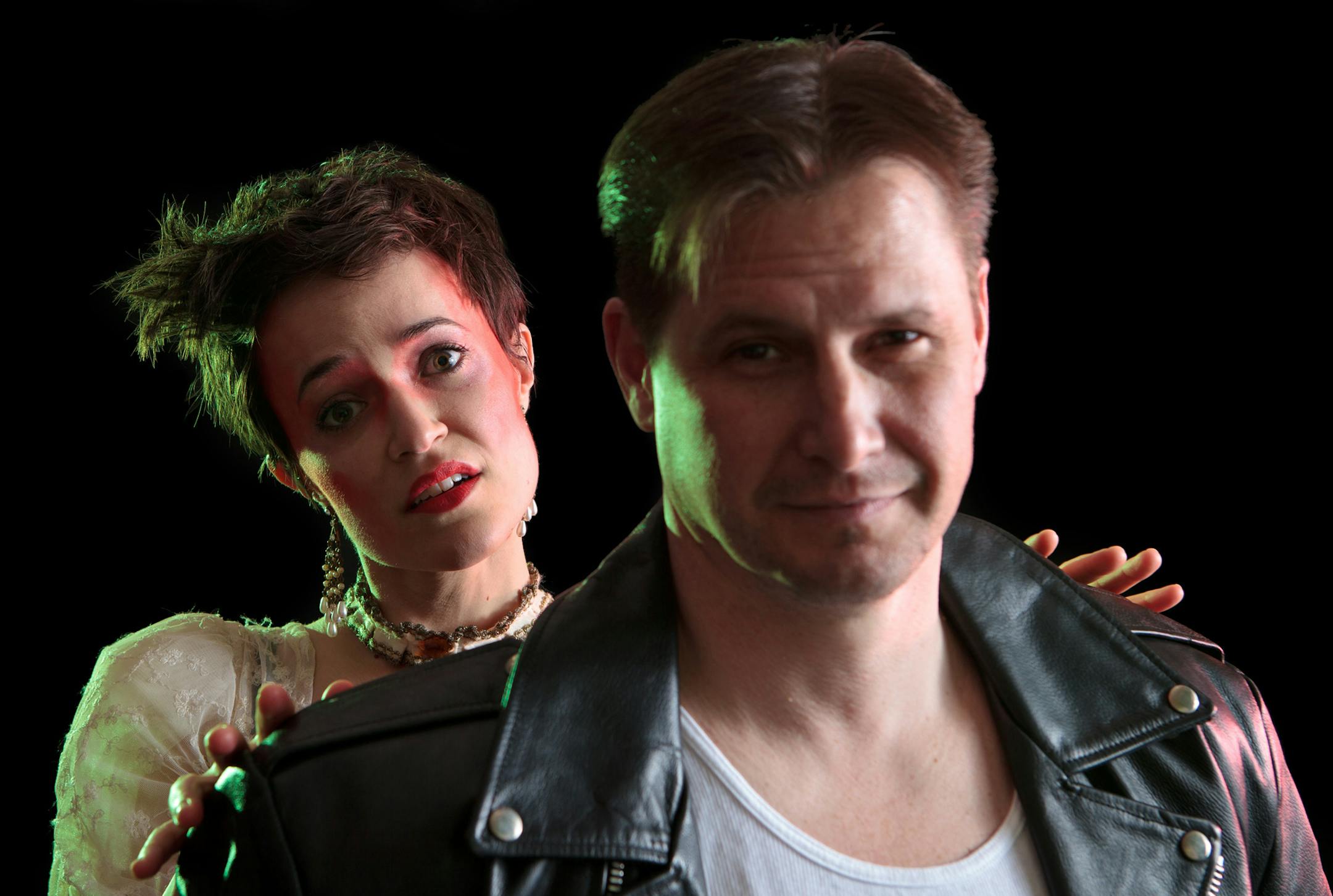 Photo credit: Richard Fleischman Esmeralda and Kilroy: Sara Richardson and Eric Knutson in Girl Friday Productions of "Camino Real."