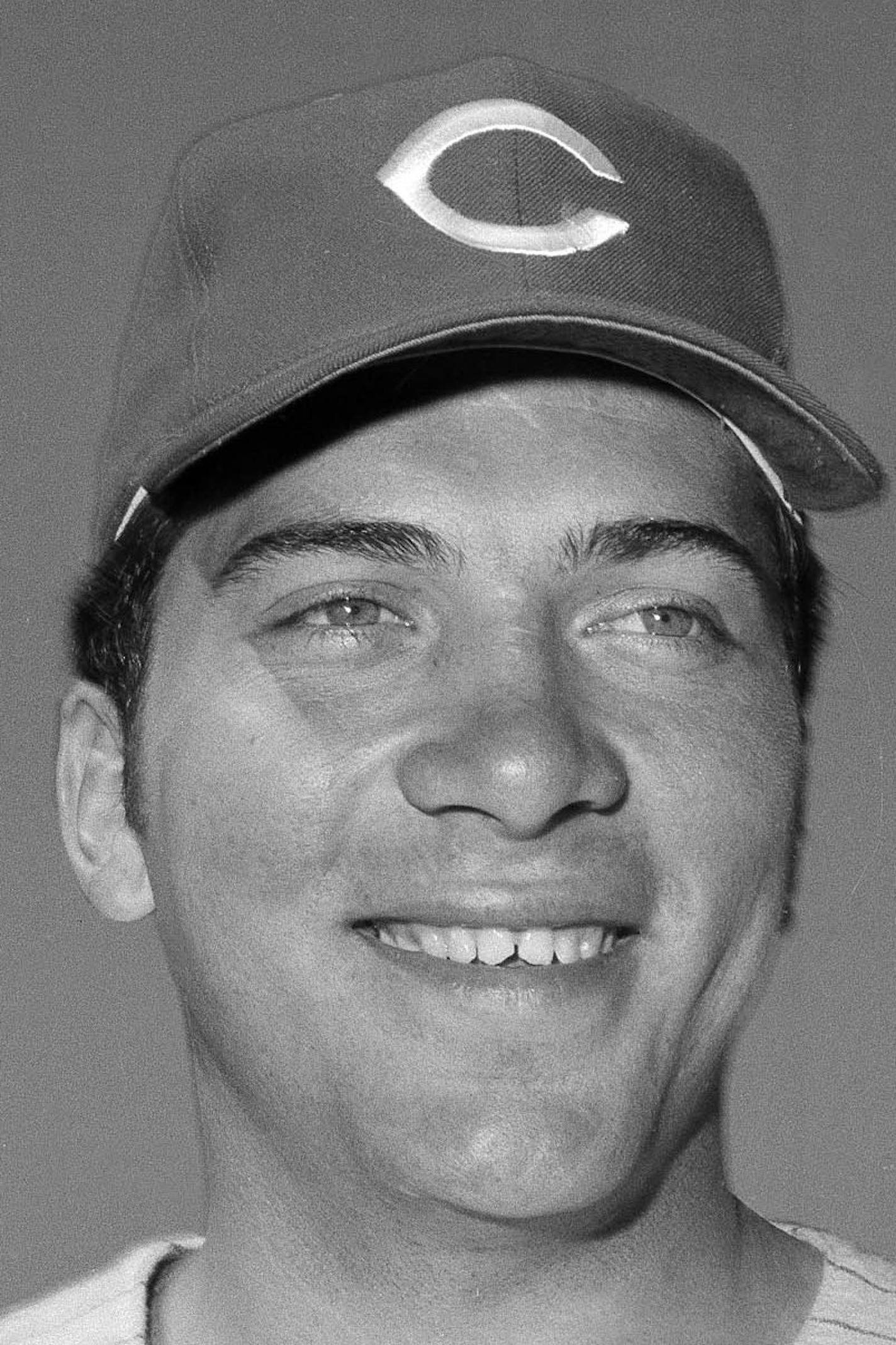 Cincinnati Reds' catcher Johnny Bench is seen, March 1969. (AP Photo/Harry Hall)