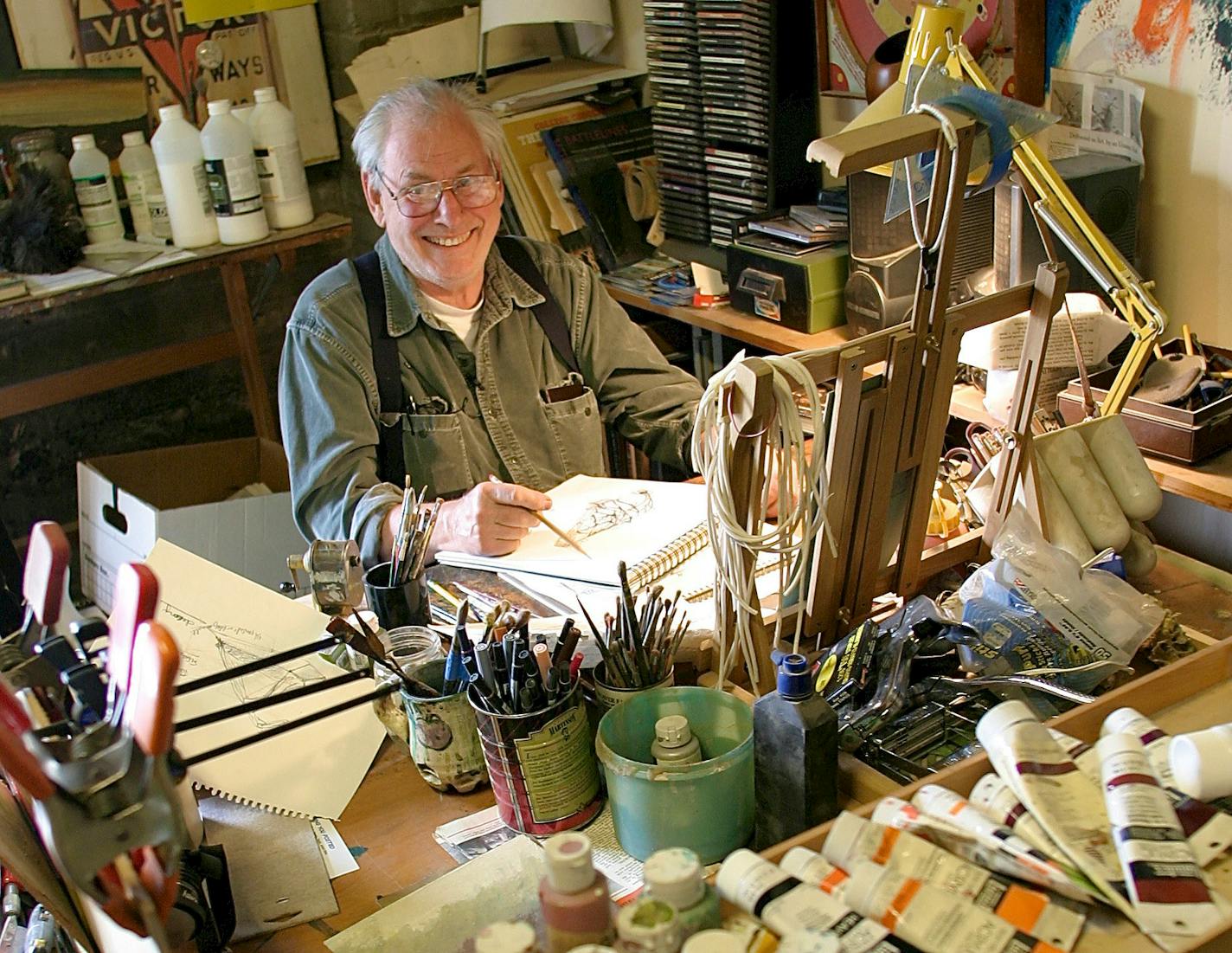 James Bakkom, in his studio in 2007.