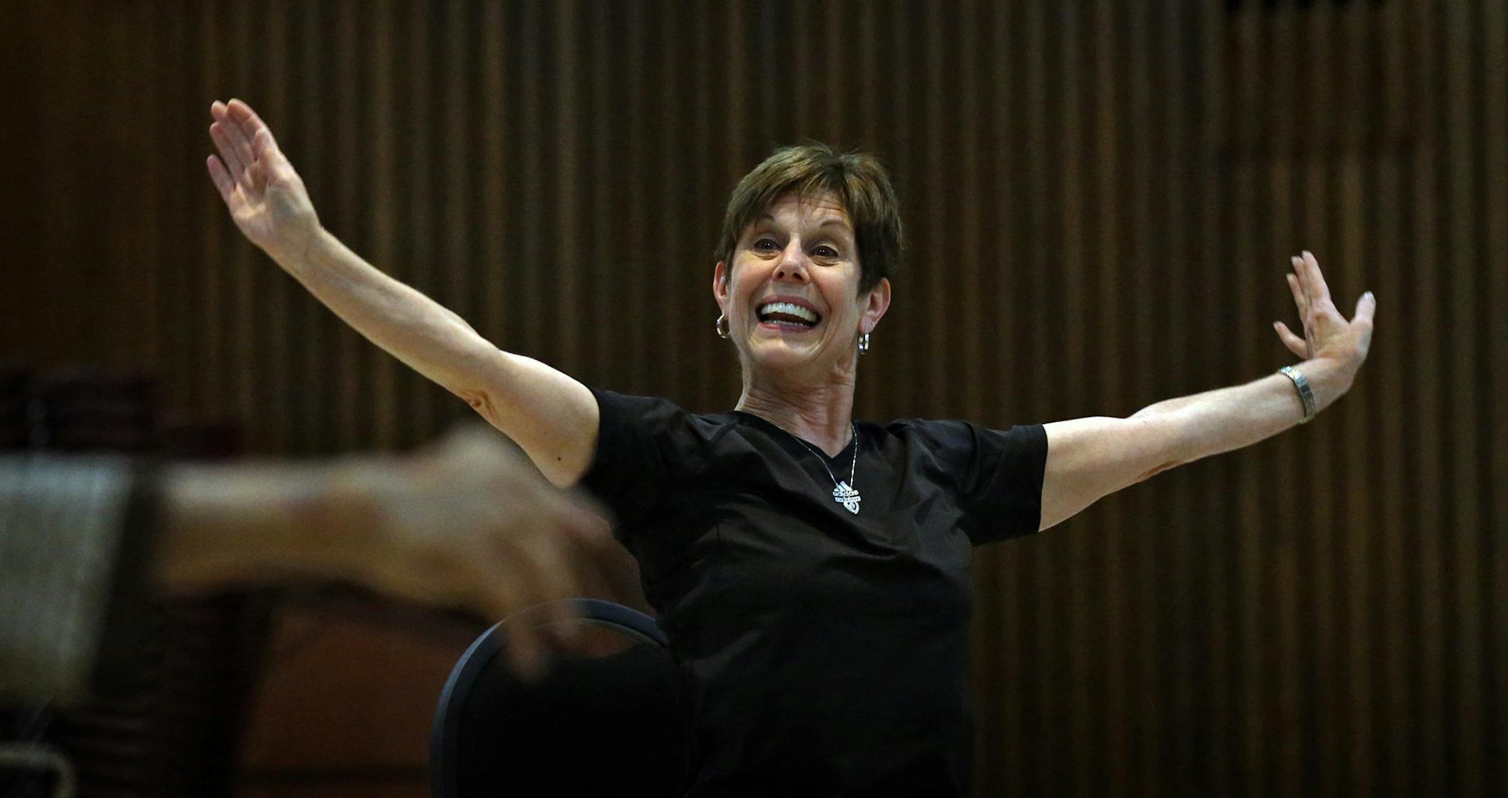 Dance instructor Libby Lincoln lead a class at the Jewish Community Center in St. Paul. The dance therapy session was conducted mainly for those with Parkinson‚Äôs Disease, but not all participants suffer from the disease. One participant for example, enjoyed the class because it provides relief from some of the symptoms she suffers as a result of rheumatoid arthritis ] JIM GEHRZ ‚Ä¢ jgehrz@startribune.com / St. Paul, MN / June 26, 2014 / 9:40 AM BACKGROUND INFO