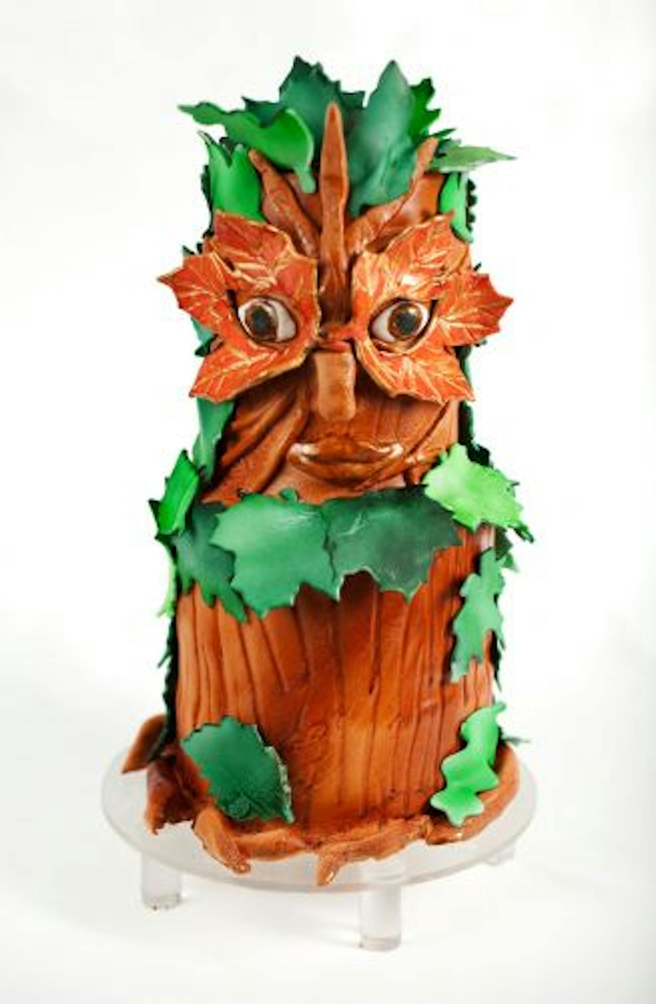 A leather mask was the inspiration for this cake made by Celebration Cakes.