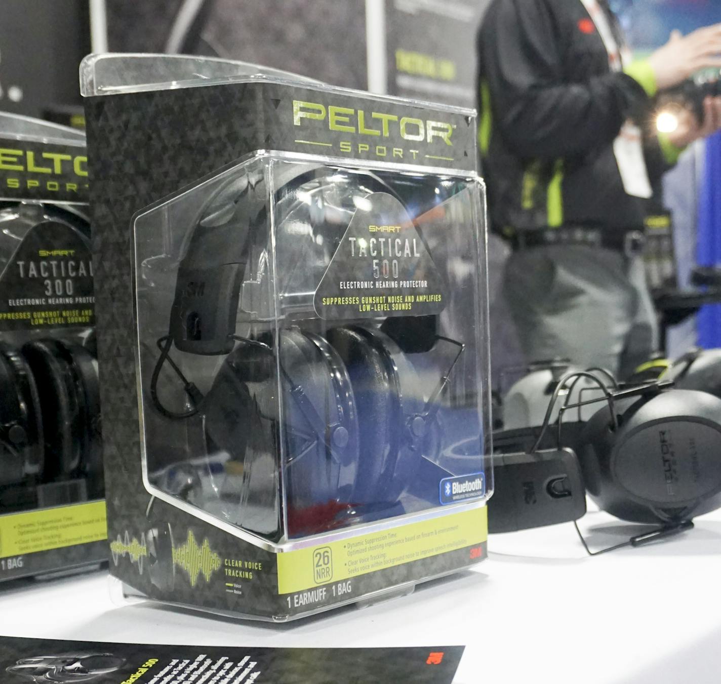 3M launched a &#xec;smart&#xee; Peltor Sport Electric Hearing Protection Headset at the SHOT SHOW in Las Vegas Jan. 17-19. The product is 3M&#xed;s first smart headset that measures and automatically suppresses gun noise and echoes based on the type of gun fired. The product is expected to greatly increase 3M&#xed;s marketshare in hearing protection aimed at hunters, firing range hobbyists, and civilian skeet shooters.