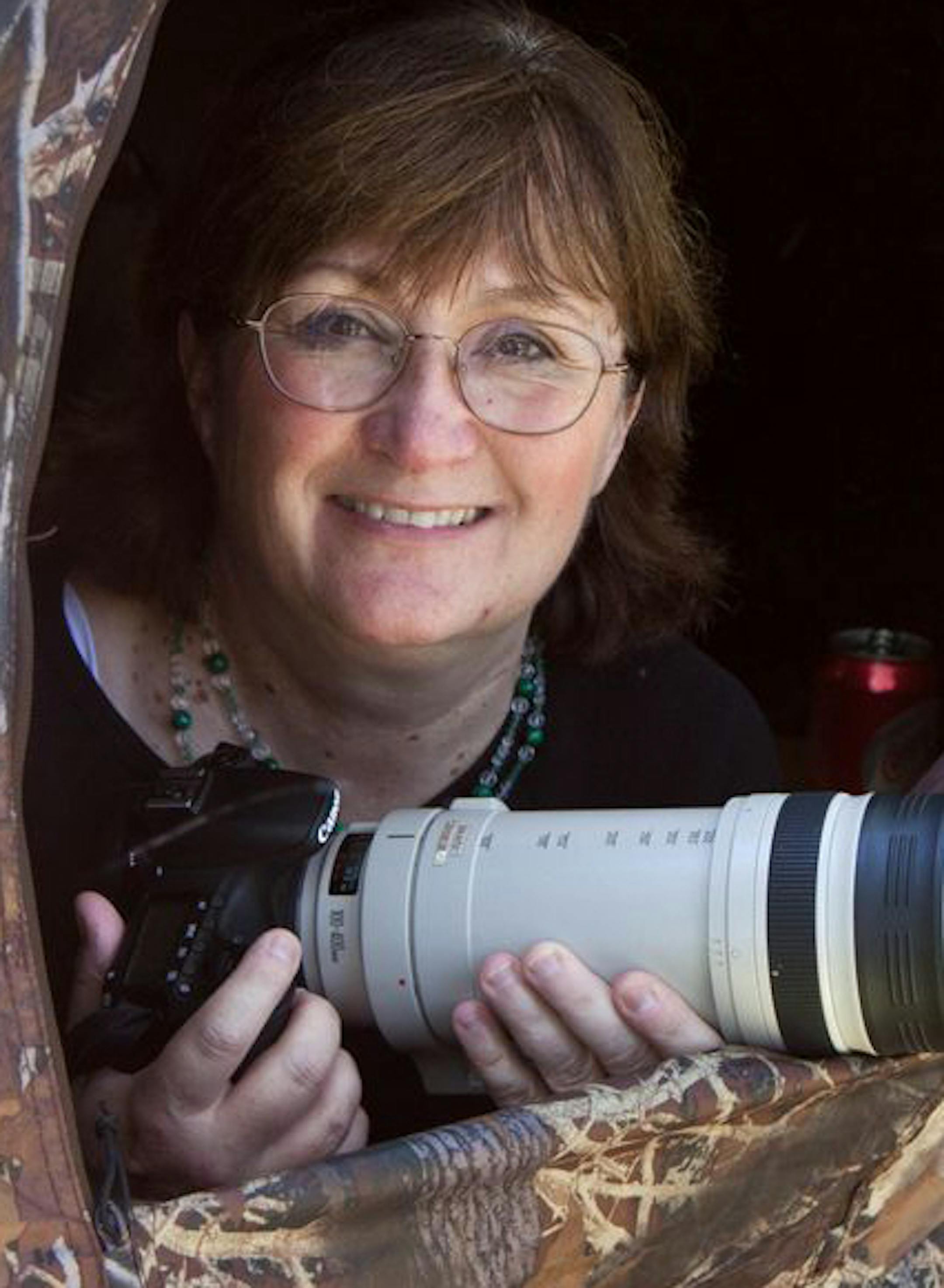Birder Laura Erickson Photo by Russell Erickson
