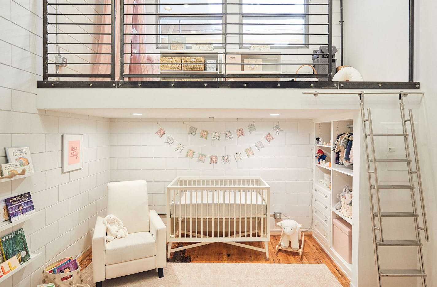 Kevin and Lauren McDermott remodeled the loft-style condo in Minneapolis to create a nursery.