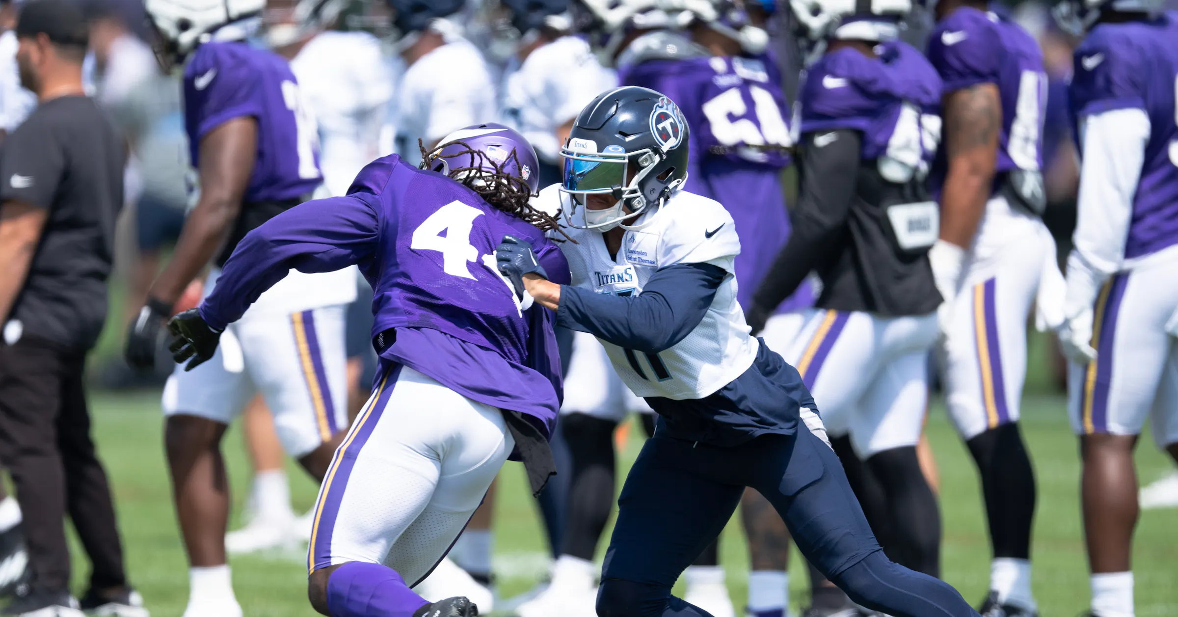 Offensive Line Test Vikings offensive line gets the test it wanted from the Titans defense