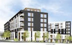Schafer Richardson is building its first apartment complex in St. Paul, a 175-unit building with a courtyard just next to Xcel Energy Center.